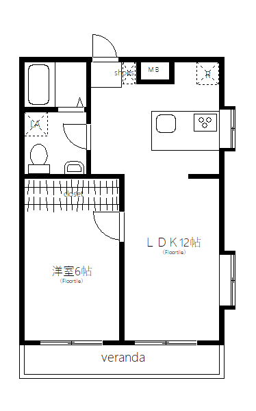 ペニンシュラ型の広々対面Kitchen